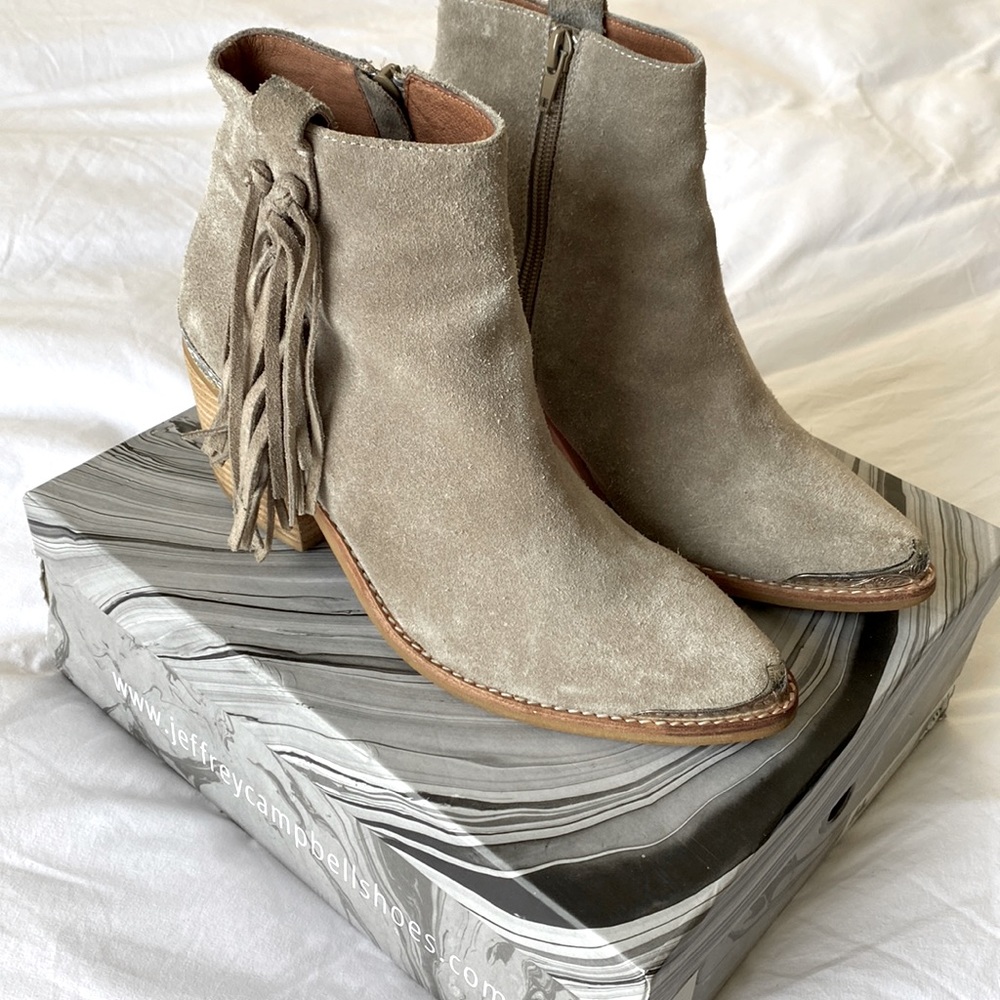 Jeffrey Campbell Pascal Suede Fringe Boot 8 - image 1